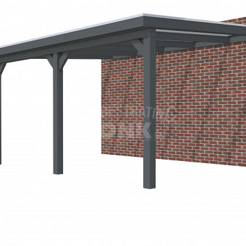 Veranda Classic 500, 512 x 410 cm., vuren, dakplaten helder, antraciet gespoten