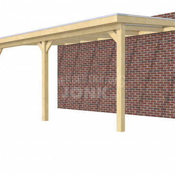 Veranda Classic 600, 612 x 360 cm., vuren, dakplaten helder, onbehandeld