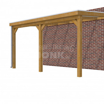 Veranda Classic 500, 512 x 310 cm., douglas, dakplaten opaal, groen geïmpregneerd