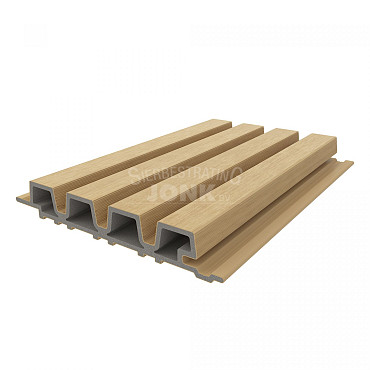 NewTechWood Castellation HKC co-extrusie wandbekleding rhombus profiel 3,3x21,5x390 cm Red Cedar