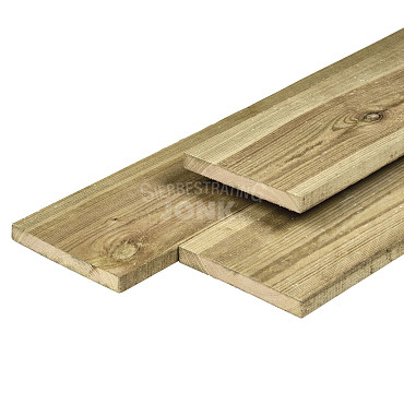 Grenen geschaafde plank 1,6x14x500 cm