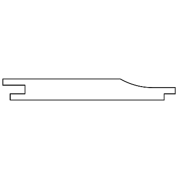 Grenen overhangend rabat 1,8x14,5x400 cm