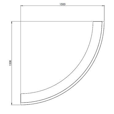 Cortenstaal keerwand buitenbocht 150x150x30 cm
