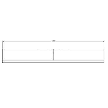 Cortenstaal keerwand recht 150x20x40 cm