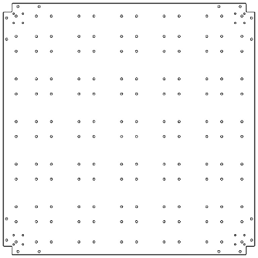 Verzinkt staal bodemplaat 120x120 cm