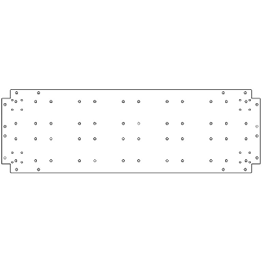 Verzinkt staal bodemplaat 40x120 cm