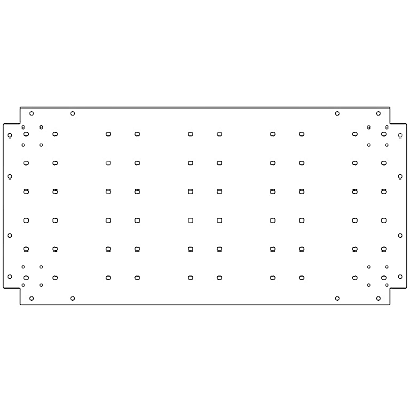 Verzinkt staal bodemplaat 50x100 cm