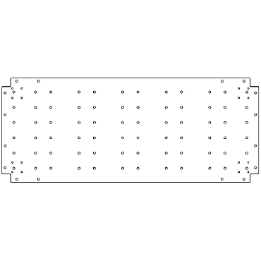 Verzinkt staal bodemplaat 50x120 cm