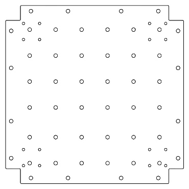 Verzinkt staal bodemplaat 50x50 cm