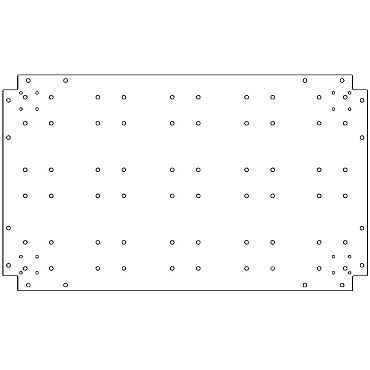 Verzinkt staal bodemplaat 60x100 cm