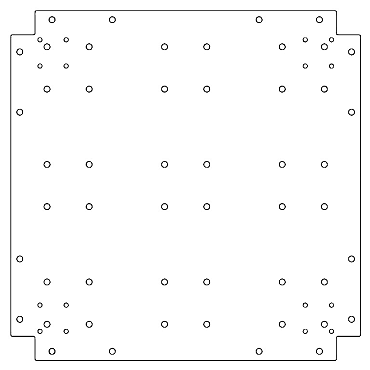 Verzinkt staal bodemplaat 60x60 cm