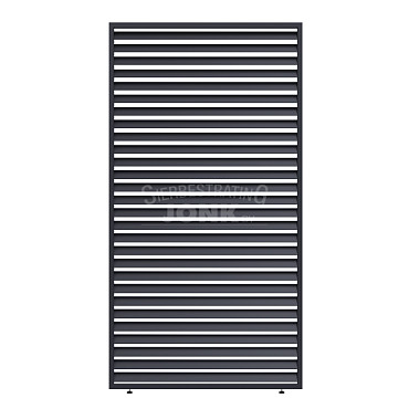 Shuttershade Louvre Shutter Paneel - 113 cm Charcoal RAL 7015