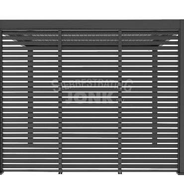 Shuttershade Louvre Shutter Paneel - 93cm Charcoal RAL 7015