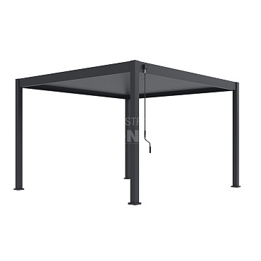 Shuttershade Aluminium Pergola 360x400x255cm Charcoal RAL 7015 Vrijstaand