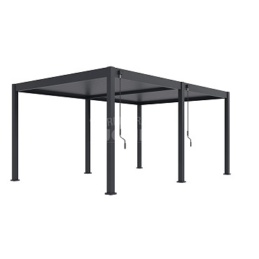 Shuttershade Aluminium Pergola 360x530x255cm Charcoal RAL 7015 Vrijstaand