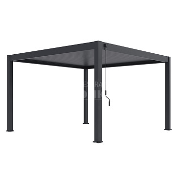 Shuttershade Aluminium Pergola Prime 400x400x255cm Charcoal RAL 7015 Vrijstaand