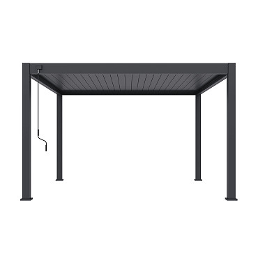 Shuttershade Aluminium Pergola Prime 400x400x255cm Charcoal RAL 7015 Vrijstaand