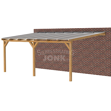 Jwoods DHZ Veranda polycarbonaat 706x350cm,aanbouw