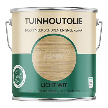 Tuinhoutolie licht wit 2500 ml