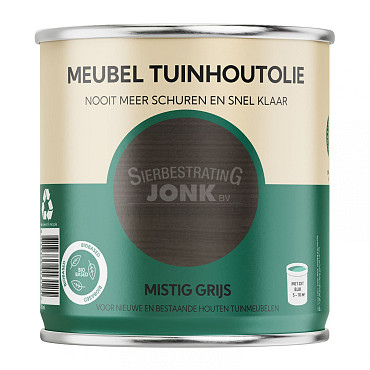 Meubel tuinhoutolie mistig grijs 750 ml