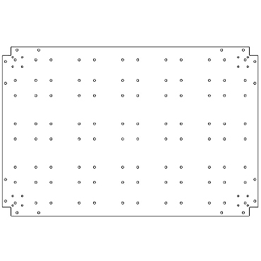 Verzinkt staal bodemplaat 80x120 cm