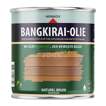 Bangkirai-olie Naturel Bruin 750 ml