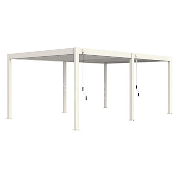 Shuttershade Aluminium Pergola Prime 400x600x255cm White RAL 9016 Vrijstaand