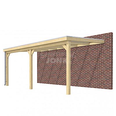 Veranda Classic 600, 612 x 360 cm., vuren, dakplaten opaal, onbehandeld