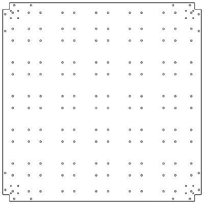 Verzinkt staal bodemplaat 120x120 cm