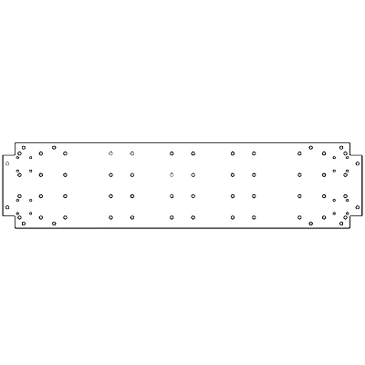 Verzinkt staal bodemplaat 30x120 cm