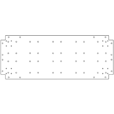 Verzinkt staal bodemplaat 40x100 cm