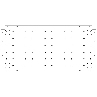 Verzinkt staal bodemplaat 50x100 cm