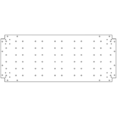 Verzinkt staal bodemplaat 50x120 cm