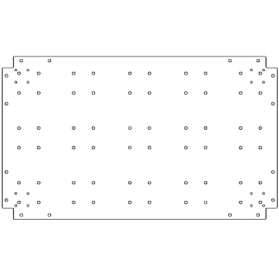 Verzinkt staal bodemplaat 60x100 cm