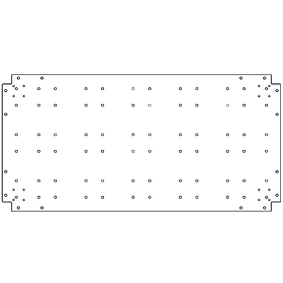 Verzinkt staal bodemplaat 60x120 cm