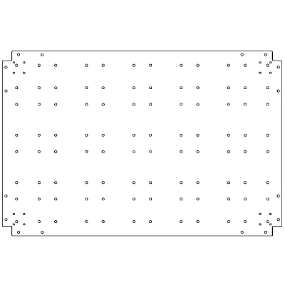 Verzinkt staal bodemplaat 80x120 cm