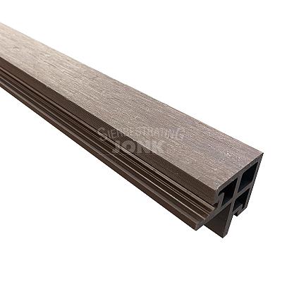 NewTechWood aluminium co-extrusie hoekprofiel rhombus t.b.v. wandbekleding 6x6x300 cm Ipé