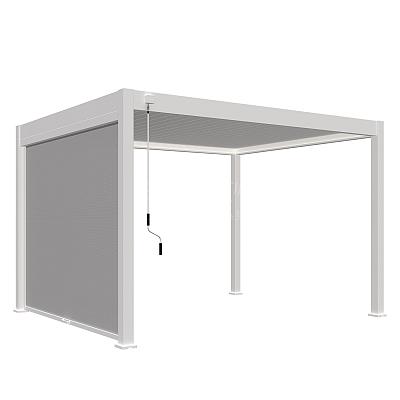 Aluminium pergola overkapping tuin buitenruimte modern onderhoudsvriendelijk lamellen kantelbaar schaduw waterdicht vrijstaand aan muur charcoal white wit antra