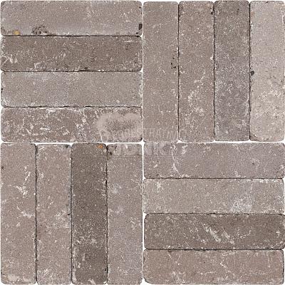 beton getrommeld abbeystone trommelsteen verouderd tumbelton antraciet 20x30