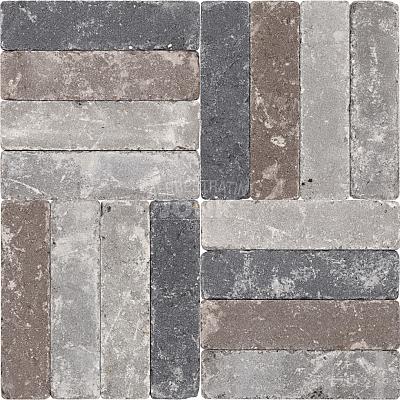 beton getrommeld abbeystone trommelsteen verouderd tumbelton antraciet 20x30