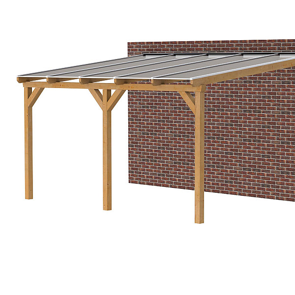 JWOODS Douglas DHZ Veranda polycarbonaat 506x300cm, aanbouw