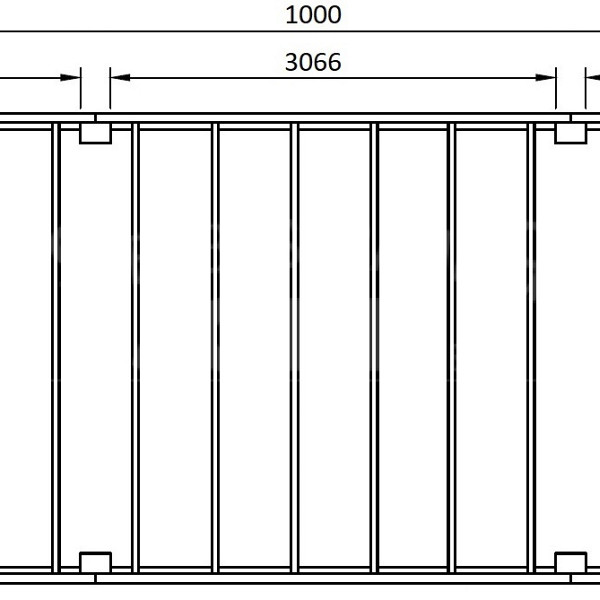 JWOODS Buitenverblijf XL Modern 1000x314 cm