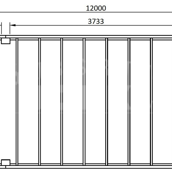 JWOODS Buitenverblijf XL Modern 1200x314 cm