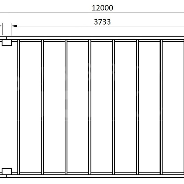 JWOODS Buitenverblijf XL Modern 1200x354 cm