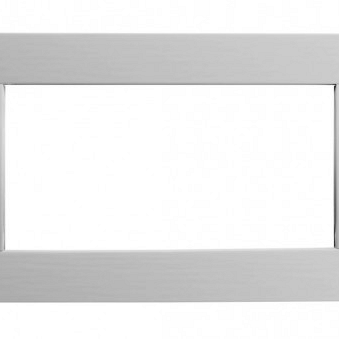 Vuren vast raam met helder glas, 71,2 x 43,8 cm., lichtgrijs gespoten