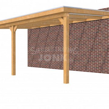 Veranda Classic 700, 712 x 410 cm., douglas, dakplaten opaal, kleurloos geïmpregneerd