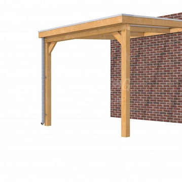 Veranda Classic 300, 312 x 360 cm., douglas, dakplaten helder, onbehandeld