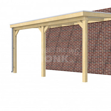 Veranda Classic 500, 512 x 310 cm., vuren, dakplaten opaal, onbehandeld