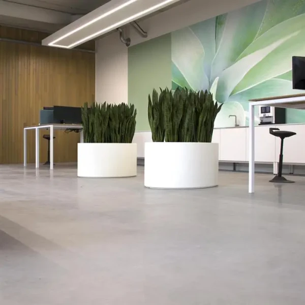 Plantenbak Ellipse met bodem polyester 200x120x60 cm