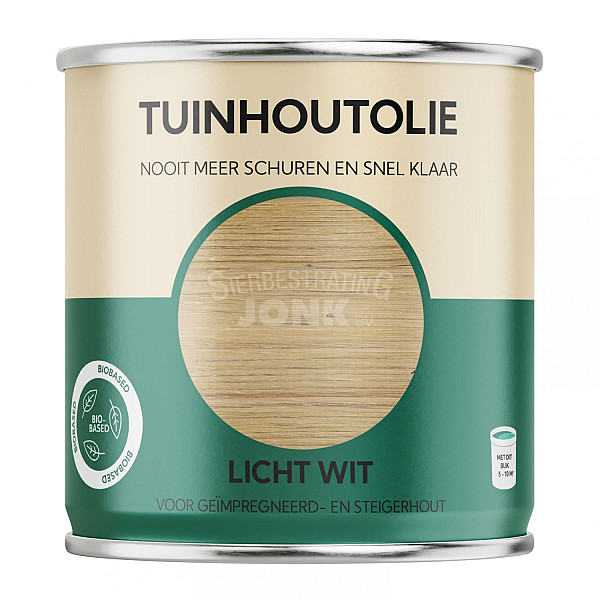 Tuinhoutolie licht wit 750 ml